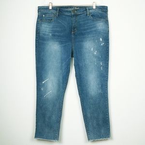 Universal Thread | Distressed Boyfriend Crop Jeans
